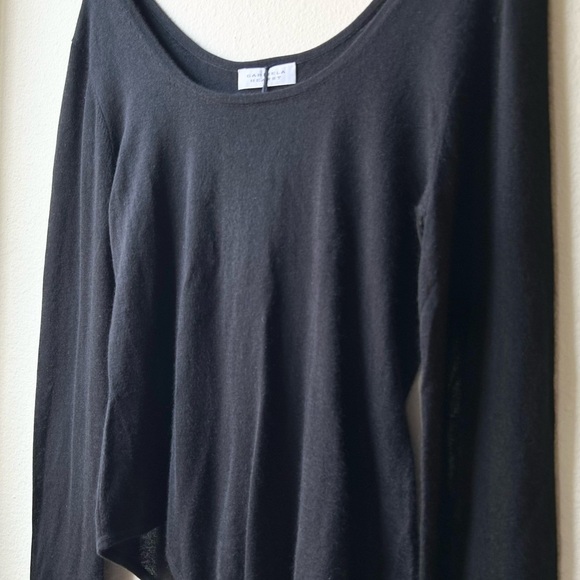 NWT GABRIELA HEARST Black Cashmere Silk Long Sleeve Emily Bodysuit Sz XL - Picture 6 of 16